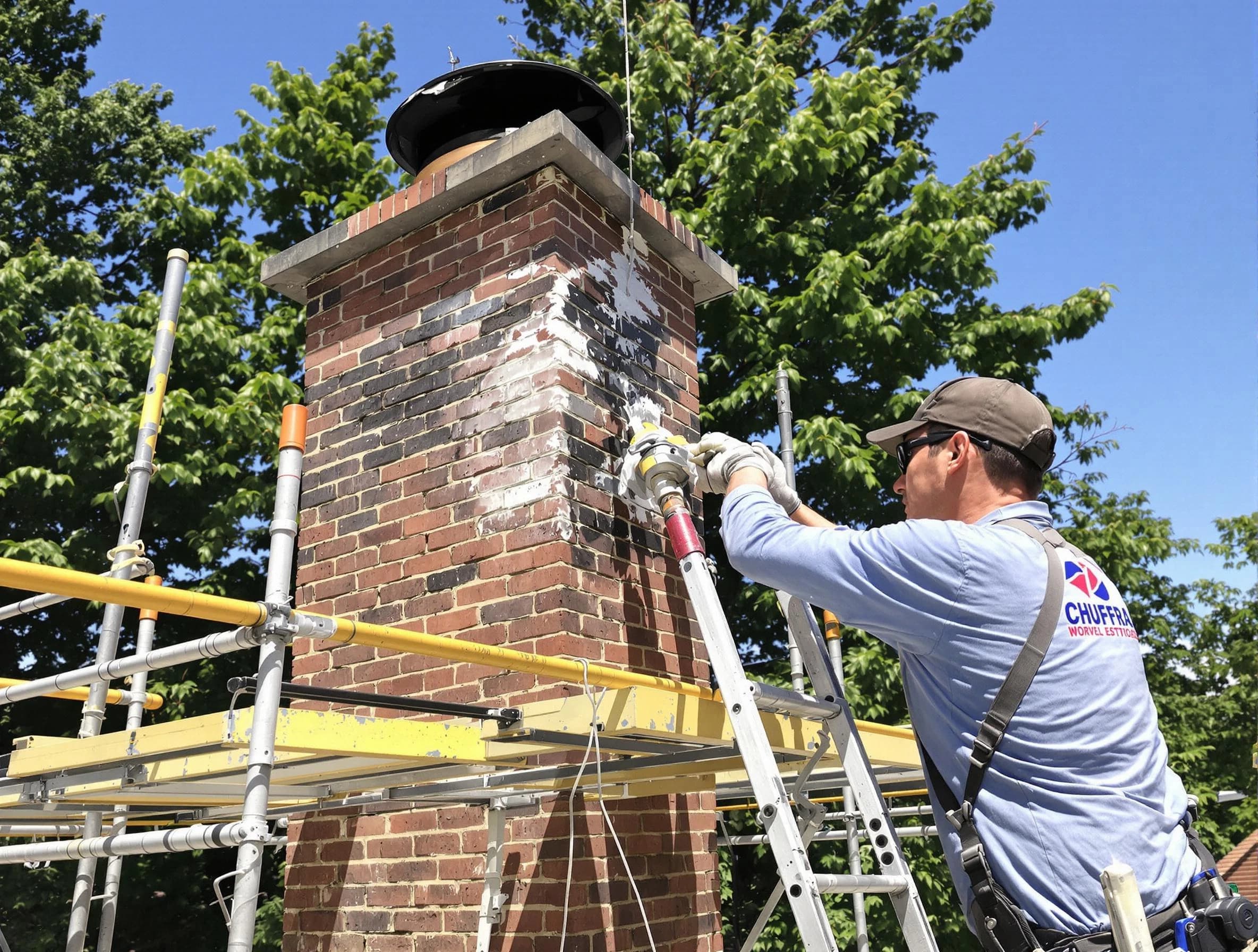 Structural chimney repair by Peachtree City Chimney Sweep in Peachtree City, GA