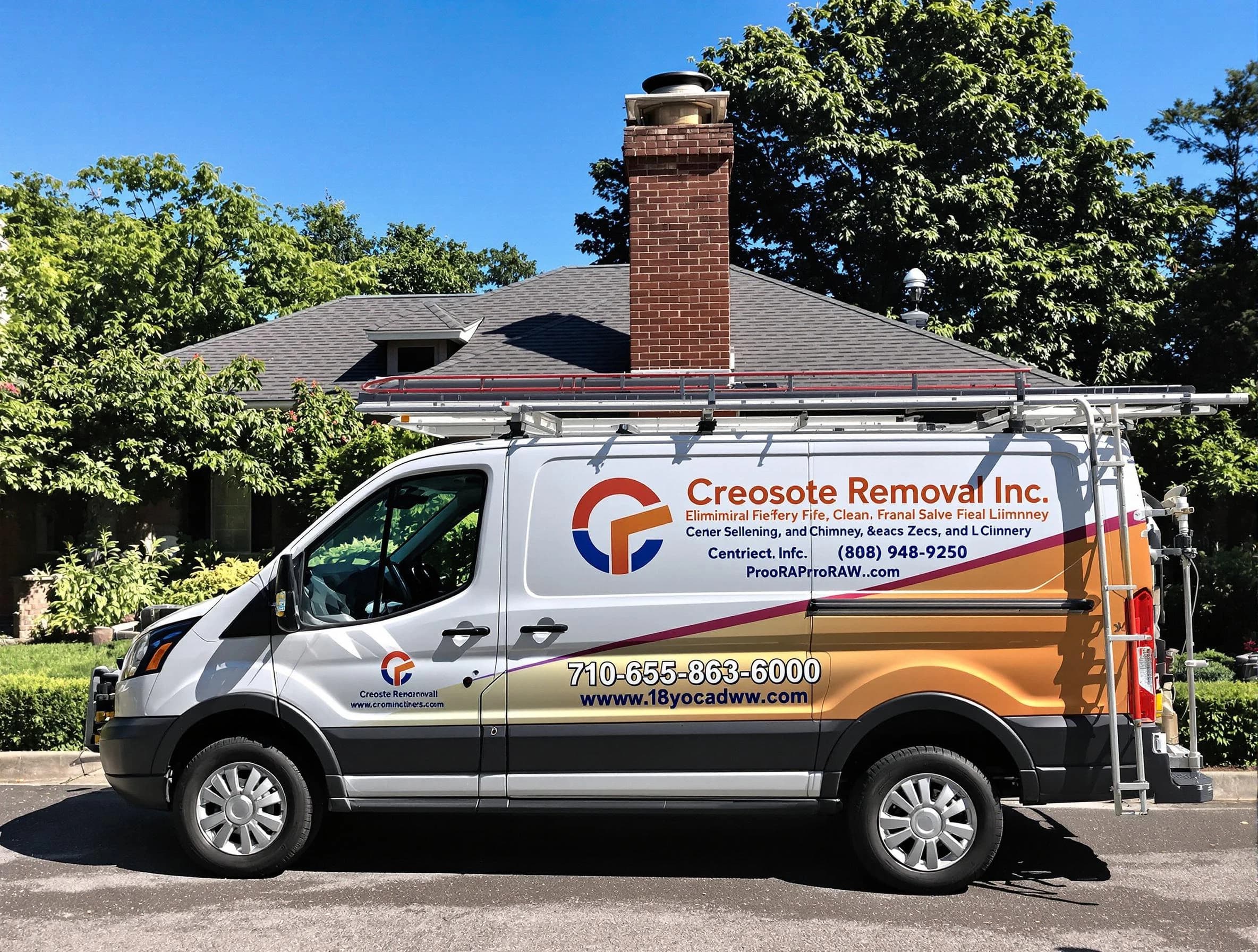 Peachtree City Chimney Sweep technician removing creosote safely in Peachtree City, GA