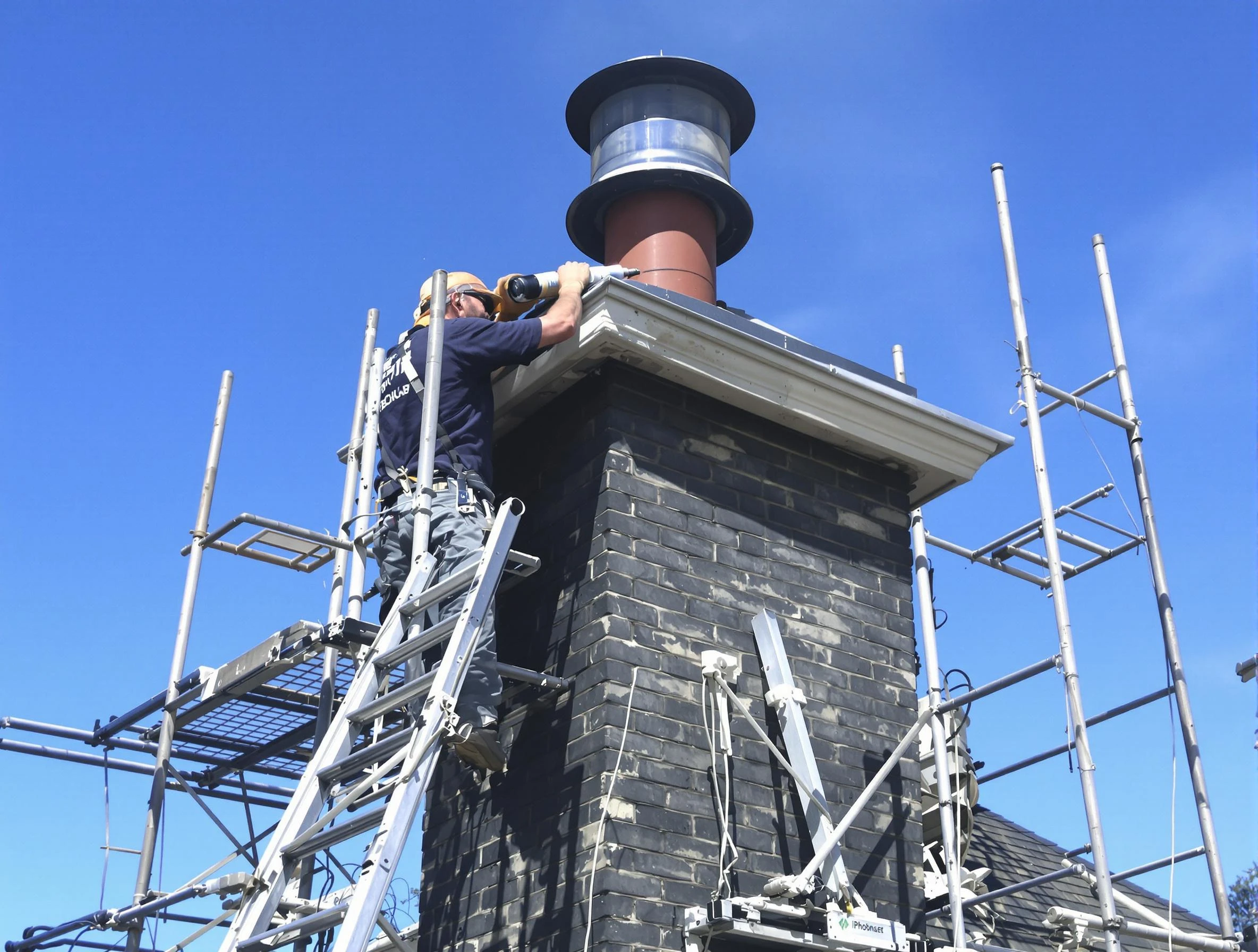 Sturdy chimney crown finished by Peachtree City Chimney Sweep in Peachtree City, GA